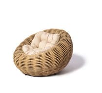 Плетеное кресло DeckWOOD Nest, песочный, шп