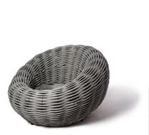 Плетеное кресло DeckWOOD Nest, серый, шп