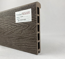 Ступень узкая пустотелая TimberTex, Style, 3D фактура дерева, 155*23*3000 мм, Венге микс