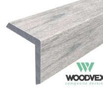 Уголок (L-планка) WOODVEX SELECT Colorite  53x 53х3000мм, Бело-серый