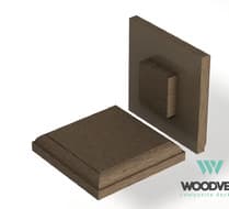 Крышка верхняя Woodvex Select 125х125 мм, Кофе