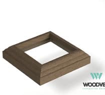 Крышка нижняя (юбка) Woodvex Select 140х140 мм, Кофе