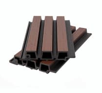 Фасадная панель реечная 33*165*3600 мм, CO-EXTRUSION MIX, NUSADUA, POLIVAN, Chocolate