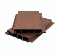 Фасадная панель сплошная 33*200*3600 мм, CO-EXTRUSION, NUSADUA, POLIVAN, Chocolate