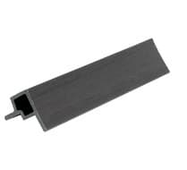 Угловой элемент для фасадной реечной панели 53*57*3600 мм, CO-EXTRUSION, NUSADUA, POLIVAN, Grey dark