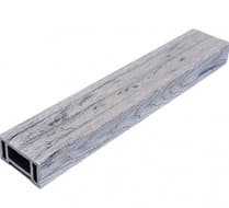 Перила нижние TimberTex 3D MIX, 3000х90х45 мм, Мультикрем
