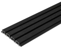 Фасадная панель реечная из ДПК 4000х219х26 мм, CM Wall CO-EXTRUSION, Черное дерево