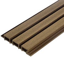 Фасадная реечная панель из ДПК 3000х169х26 мм, TimberTex, Тик