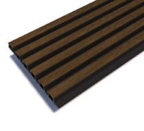 Фасадная реечная панель LINES ULTRA из ДПК 2900х223х26 мм, WOODVEX CO-EXTRUSION, Latte