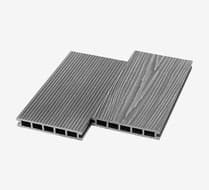 Террасная доска RusDecking UnoDeck ULTRA, пустотелая, Серый, 150*24*3000 мм