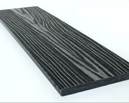 Заборная доска RusDecking UnoDeck PATIO, полнотелая, Графит 140*12*3000 мм